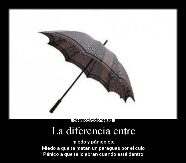 La diferencia entre - 
