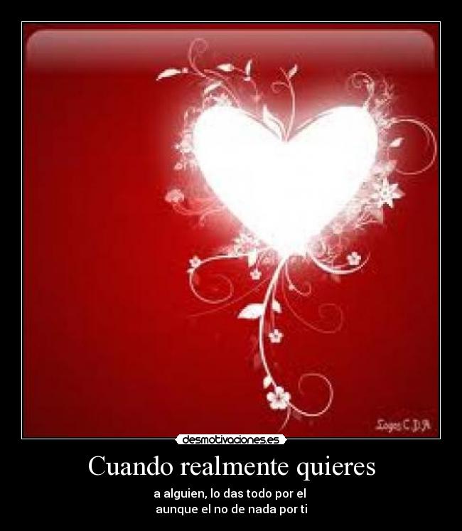 Cuando realmente quieres -