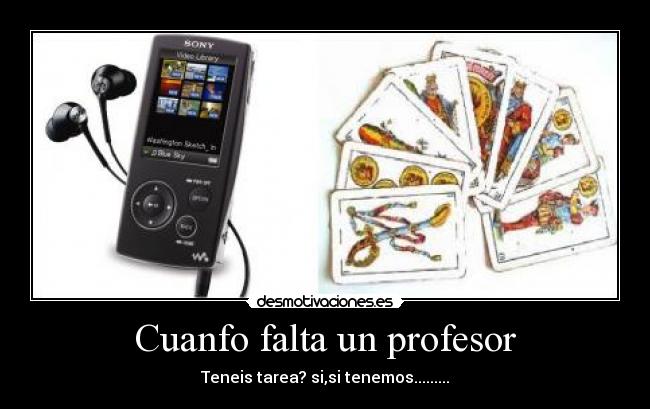 Cuanfo falta un profesor -