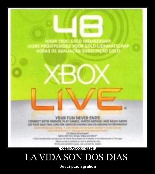 carteles vida xbox live desmotivaciones