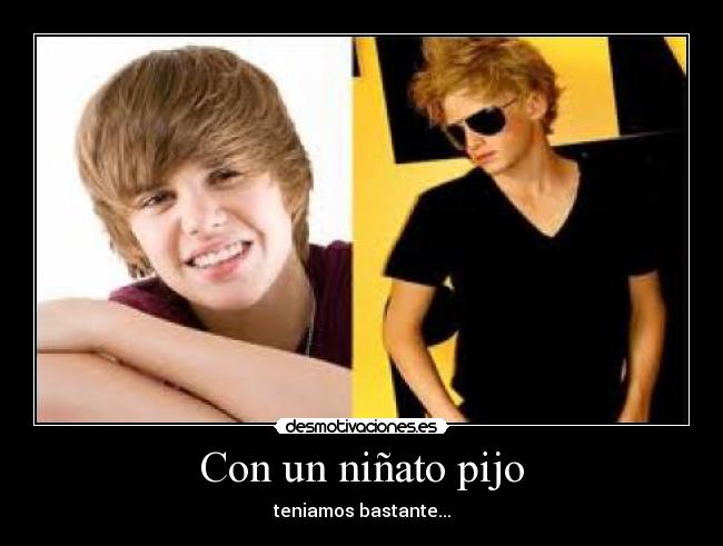 Con un niñato pijo -