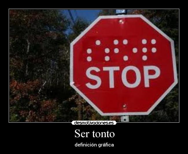 Ser tonto - 