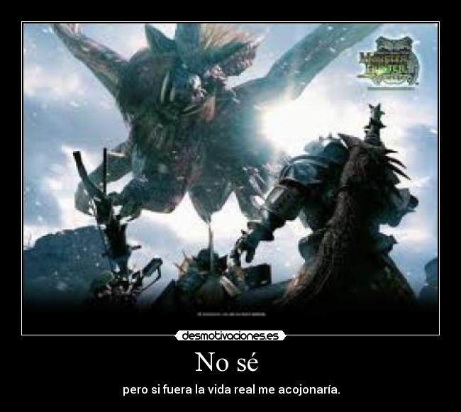 carteles monster hunter tri desmotivaciones
