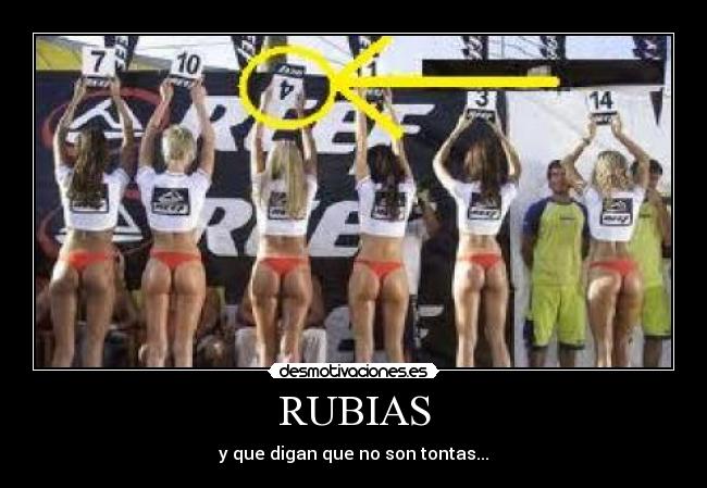 RUBIAS - y que digan que no son tontas...