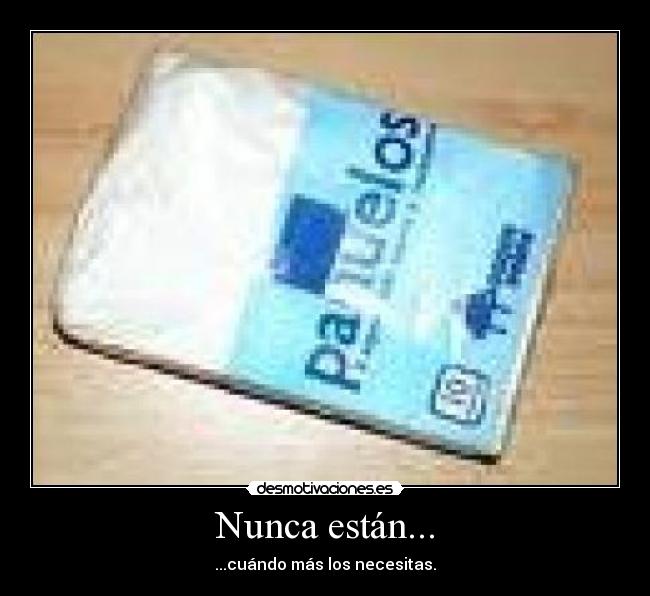 Nunca están... -