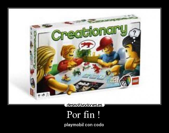 Por fin !  - playmobil con codo 