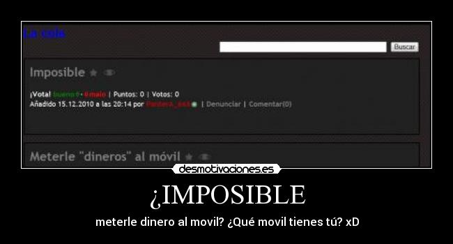 carteles imposible imposible desmotivaciones