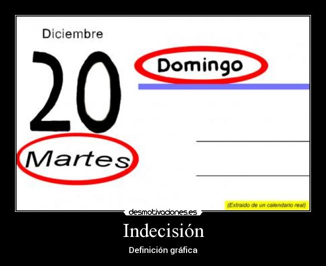 Indecisión - Definición gráfica