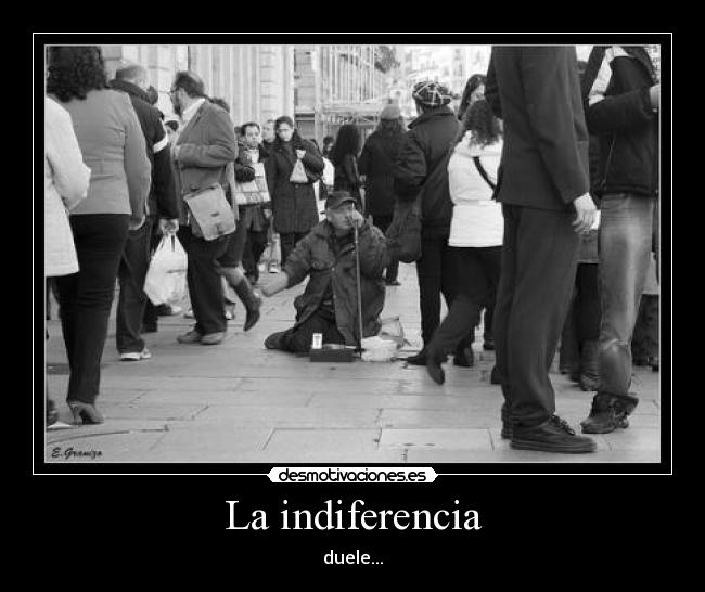 La indiferencia -