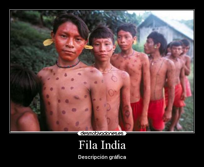 Fila India - Descripción gráfica