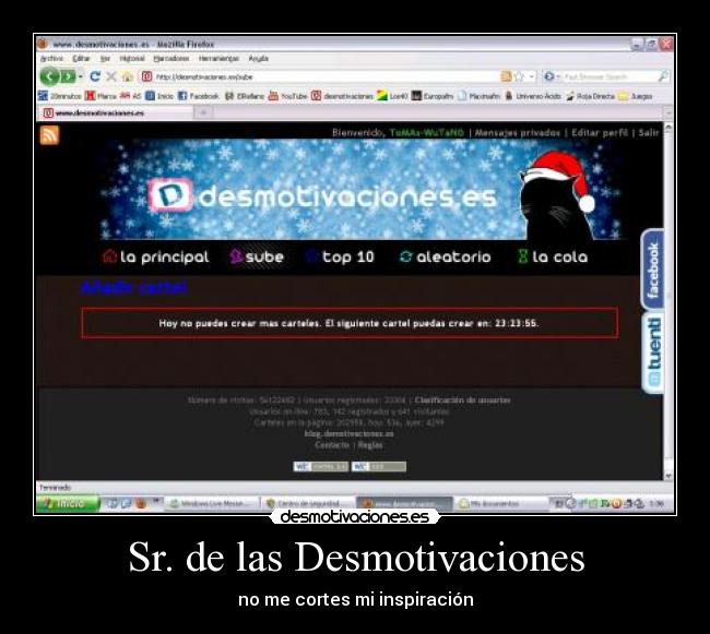 Sr. de las Desmotivaciones - no me cortes mi inspiración