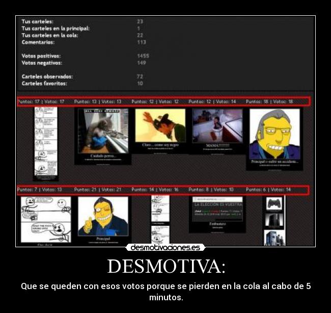 DESMOTIVA: -