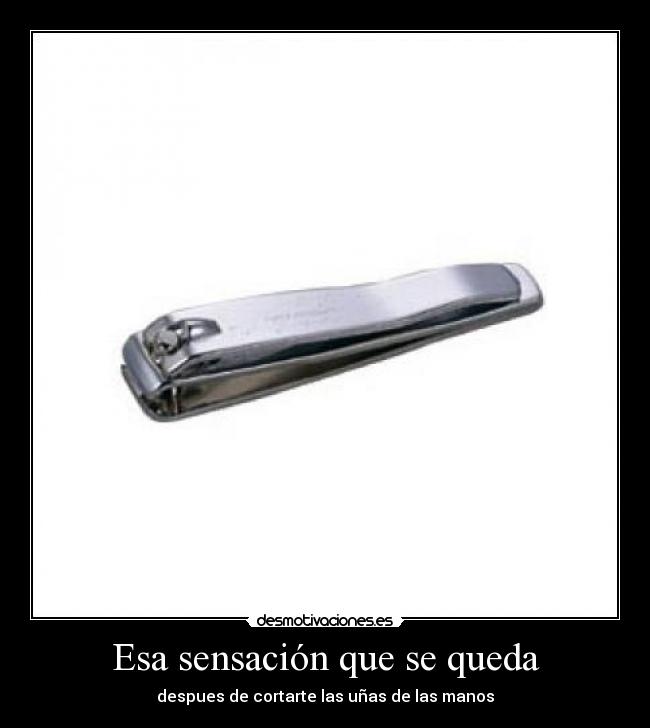 Esa sensación que se queda -