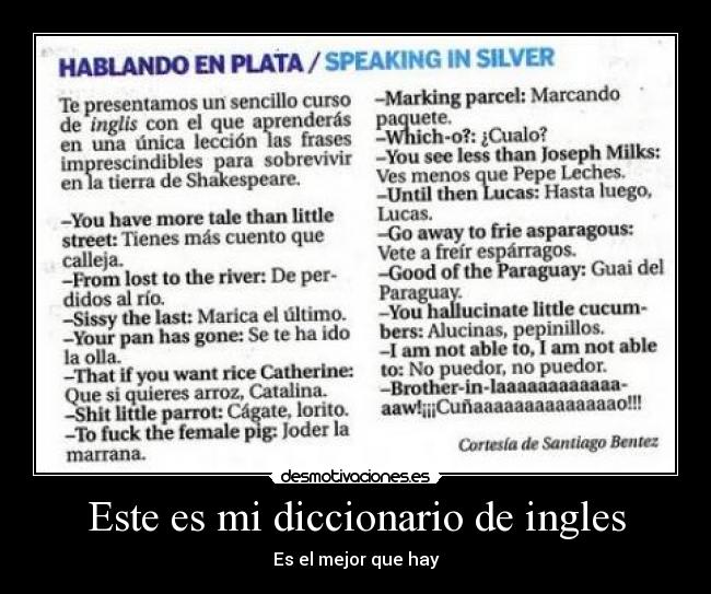 Este es mi diccionario de ingles -