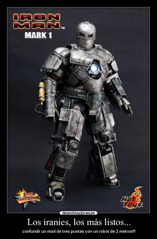 Los iranies, los más listos... - confundir un misil de tres puntas con un robot de 2 metros!!!