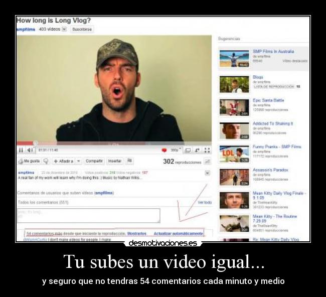 Tu subes un video igual... -