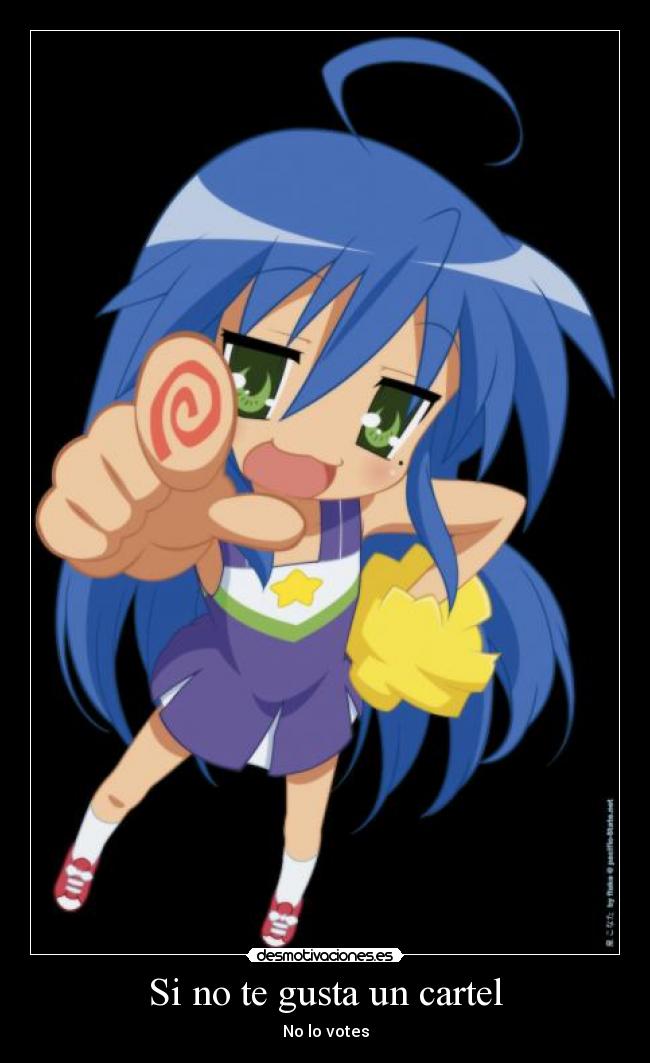 carteles lucky star konata izumi desmotivaciones