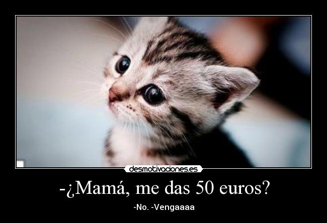 -¿Mamá, me das 50 euros? -
