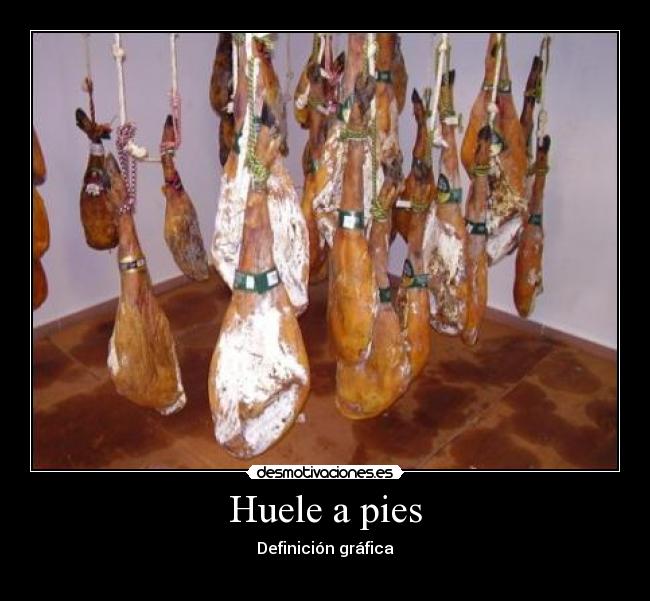 Huele a pies - Definición gráfica