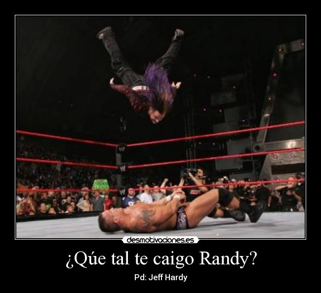 ¿Qúe tal te caigo Randy? - Pd: Jeff Hardy