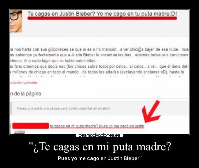 ¿Te cagas en mi puta madre? -