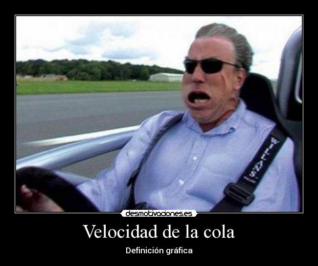 Velocidad de la cola -