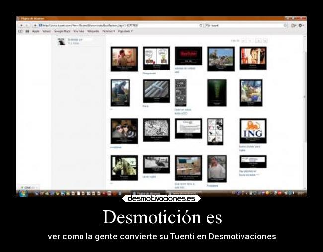 Desmotición es - ver como la gente convierte su Tuenti en Desmotivaciones