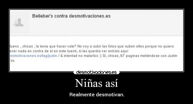 Niñas así - Realmente desmotivan.