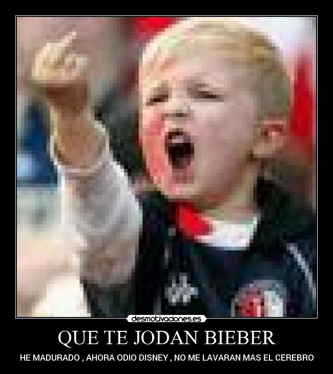 QUE TE JODAN BIEBER -