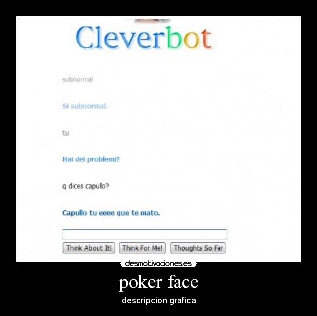 poker face - descripcion grafica