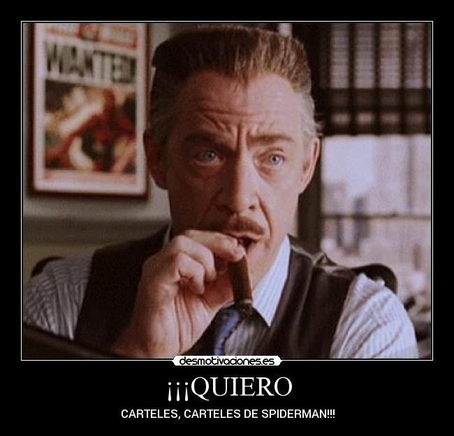 ¡¡¡QUIERO - CARTELES, CARTELES DE SPIDERMAN!!!