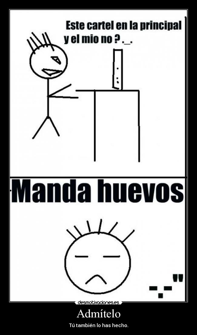 carteles manda huevos principal jaspdt desmotivaciones