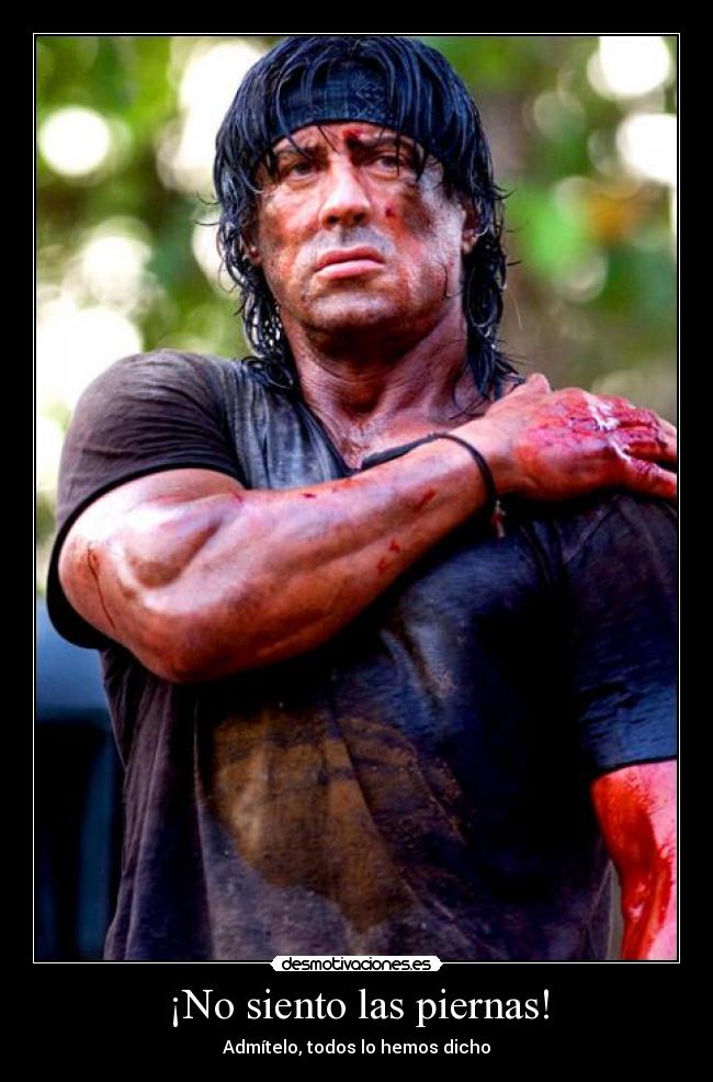 ¡No siento las piernas! - 