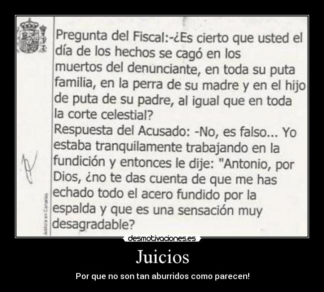 Juicios - Por que no son tan aburridos como parecen!