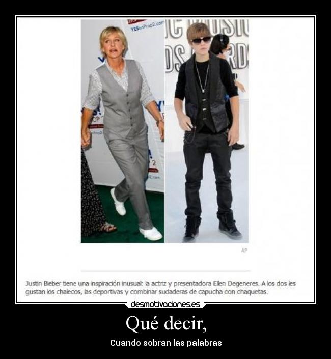 Qué decir, - Cuando sobran las palabras