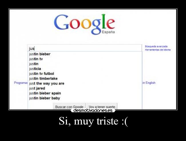Si, muy triste :( - 