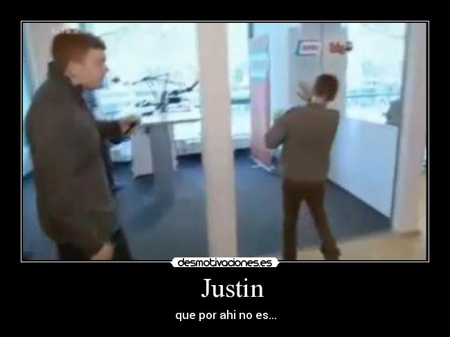 carteles justin choca cristal desmotivaciones