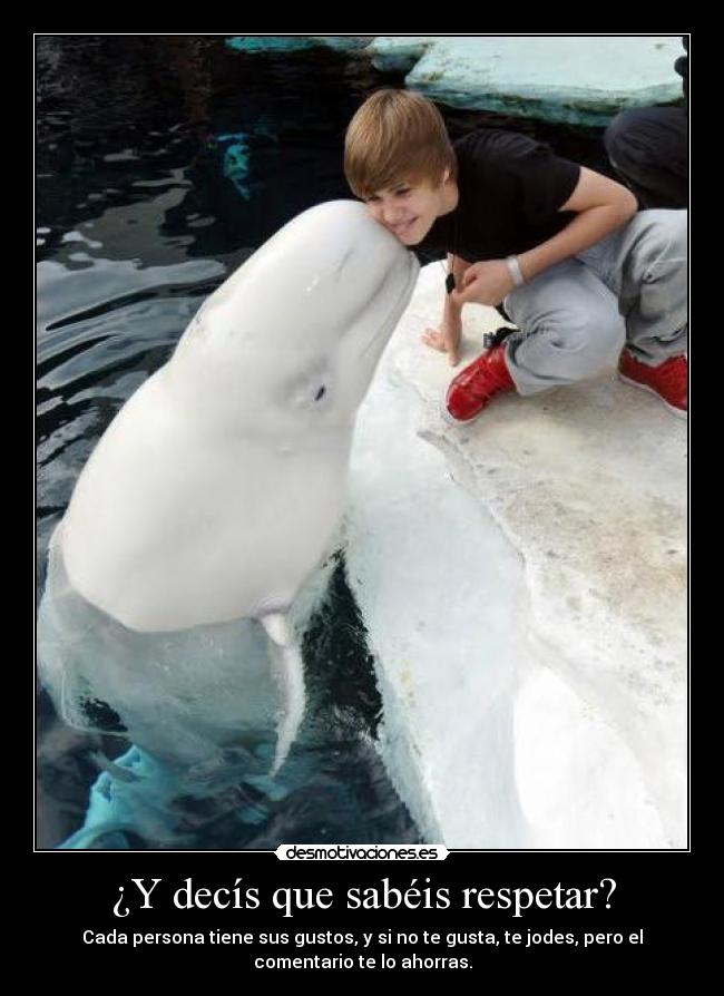 ¿Y decís que sabéis respetar? -