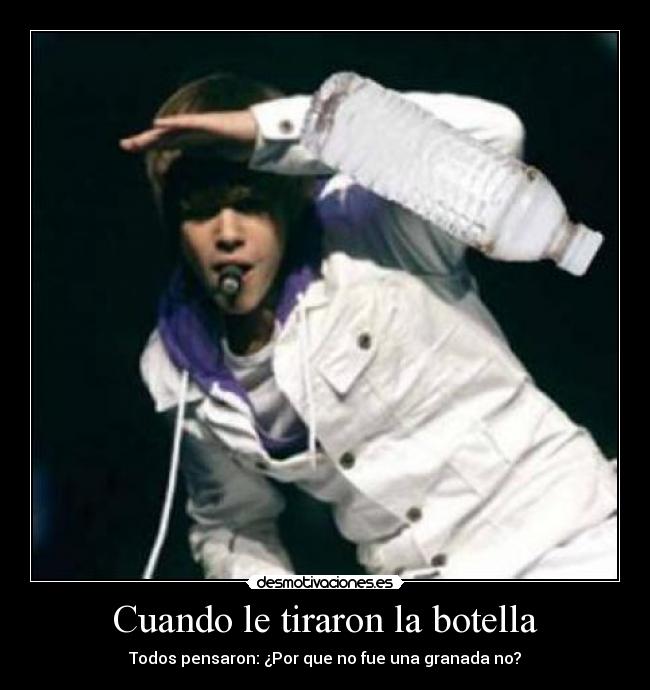 Cuando le tiraron la botella -