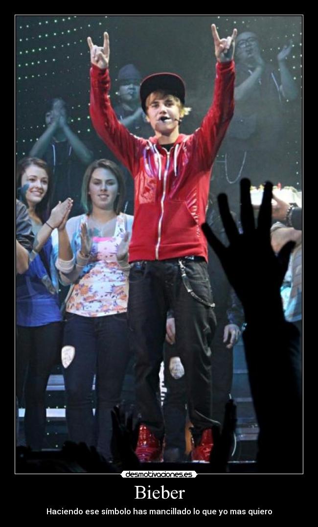 Bieber - Haciendo ese símbolo has mancillado lo que yo mas quiero