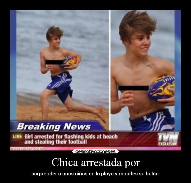 Chica arrestada por - 