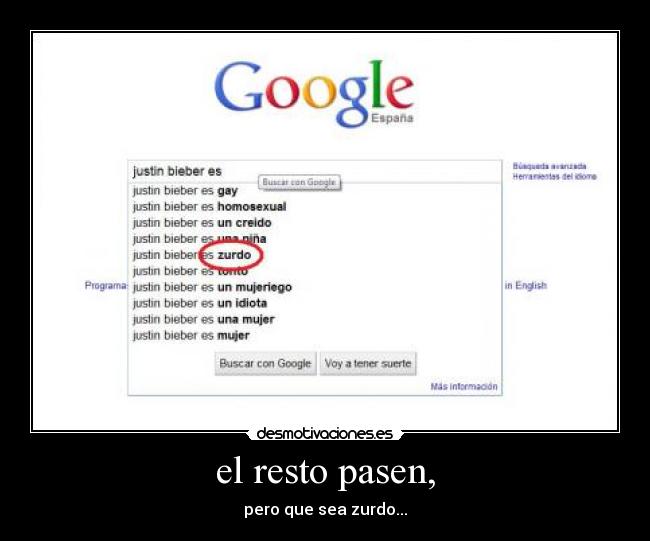 el resto pasen, - pero que sea zurdo...