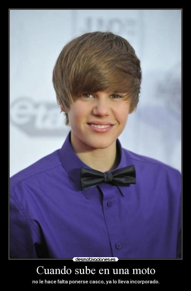 Cuando sube en una moto - 