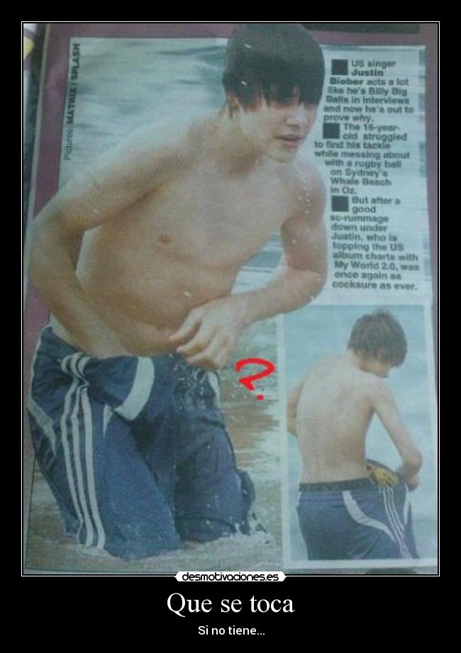 Que se toca - Si no tiene...