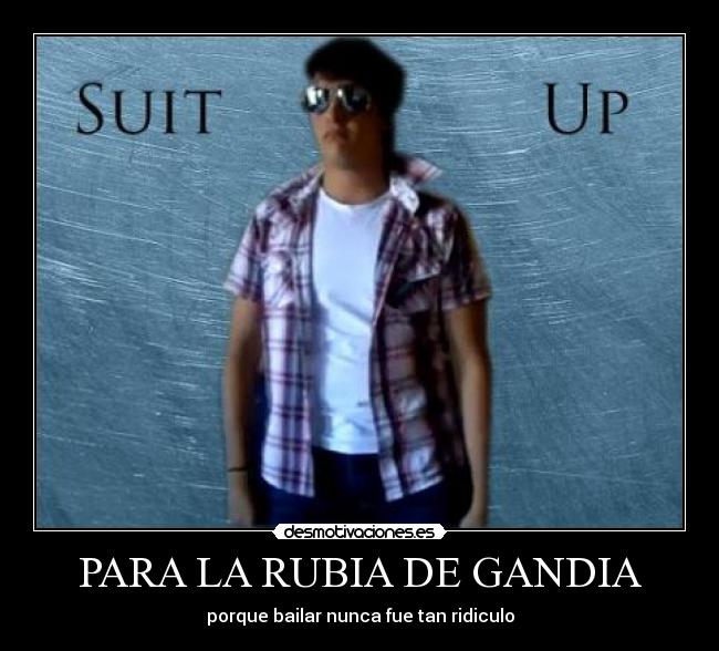 PARA LA RUBIA DE GANDIA -
