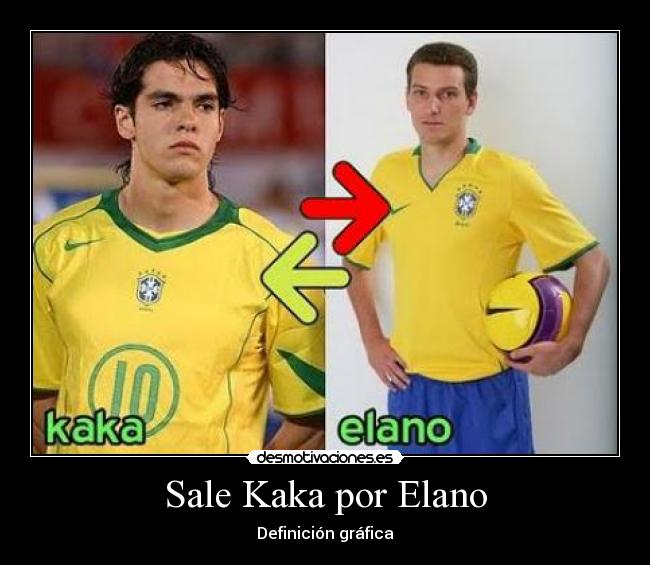 Sale Kaka por Elano - 