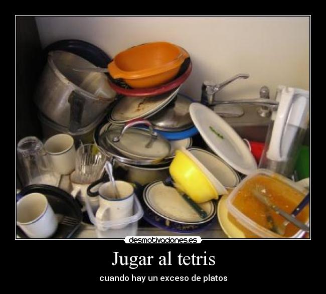 carteles tetris exceso platos desmotivaciones