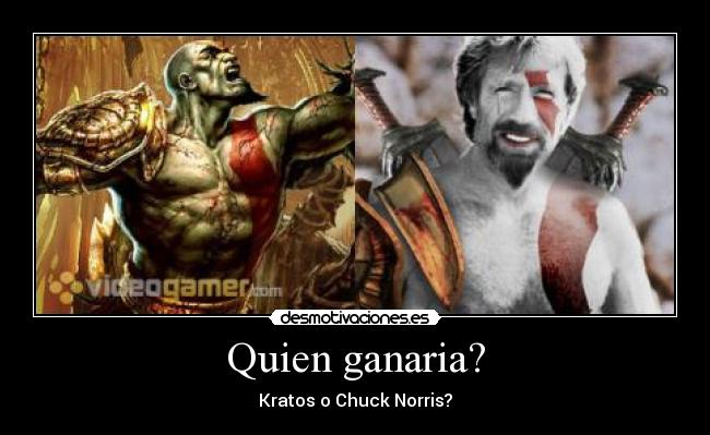 Quien ganaria? - Kratos o Chuck Norris?