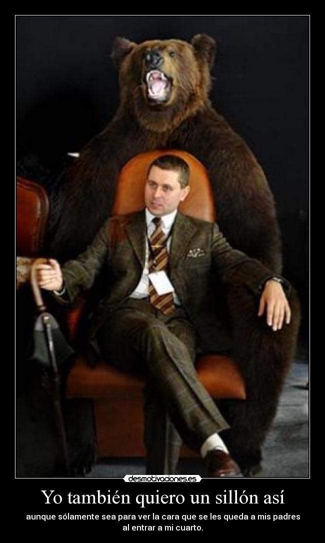 Yo también quiero un sillón así -