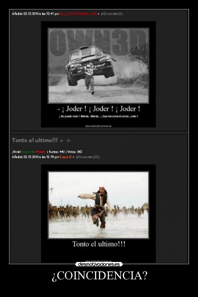 ¿COINCIDENCIA? -